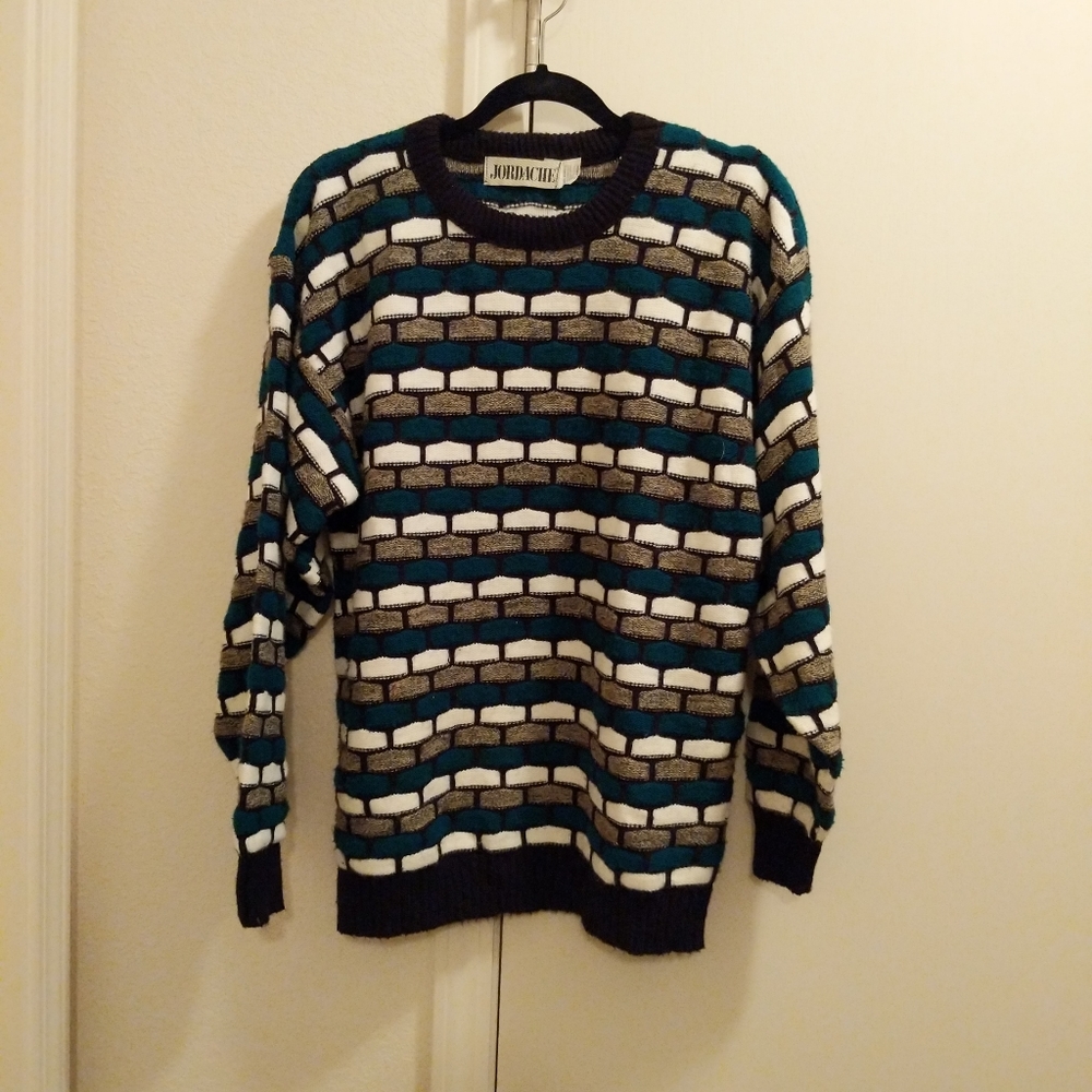 Vintage 80's Jordache "Coogi style" Sweater